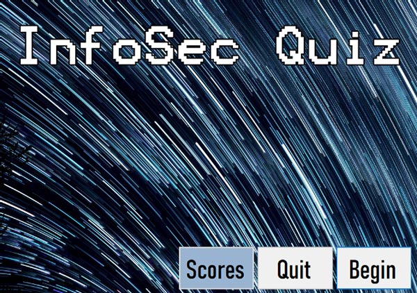 InfoSec Quiz portfolio preview image
